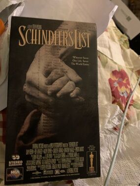 Vintage Double Set Schindler's List VHS Movie - Black Cover